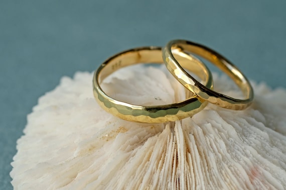 14k Two Tone Solid Italian Gold CZ Trio Wedding Ring Set Bride & Groom -  Walmart.com