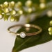filigraner Verlobungsring, Eleganter Diamant Brillant Ring, Verlobungsring minimal, schlichter Diamantring Braut, 585 Ring fein mit Brilli