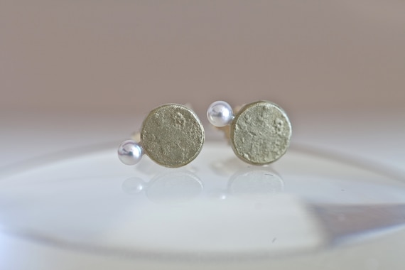 Perlenohrringe 14k Vergoldet – Mit Zirkonia-Akzenten, Für Braut & Festliche Anlässe, Elegant & Leicht