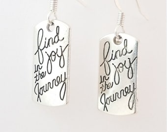 Charm Word Earrings, 3 choices