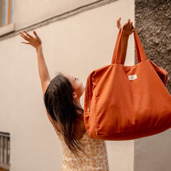 Sac week-end terracotta