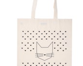 Cat lover tote bag