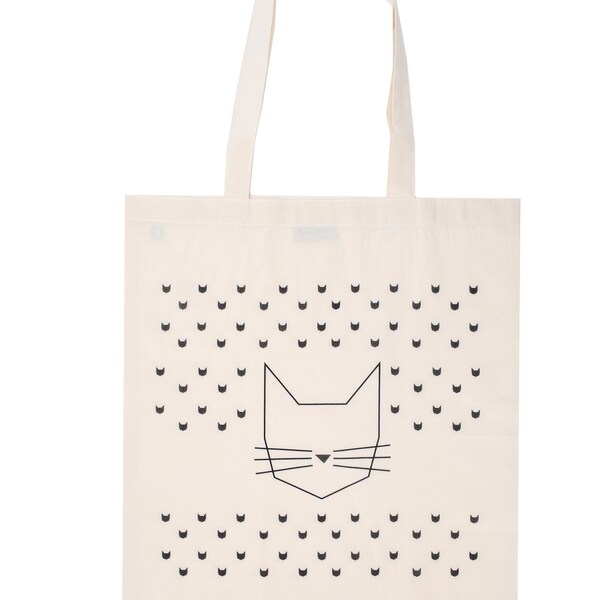 Cat lover tote bag