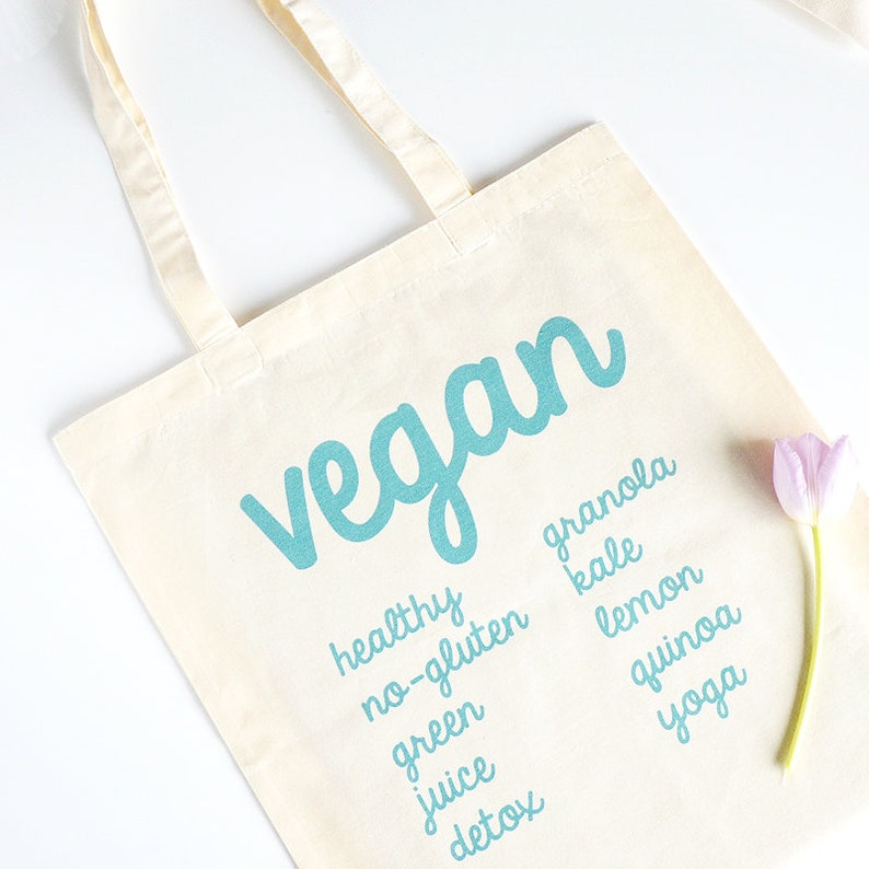 Tote bag vegan, sac cabas coton bio image 1