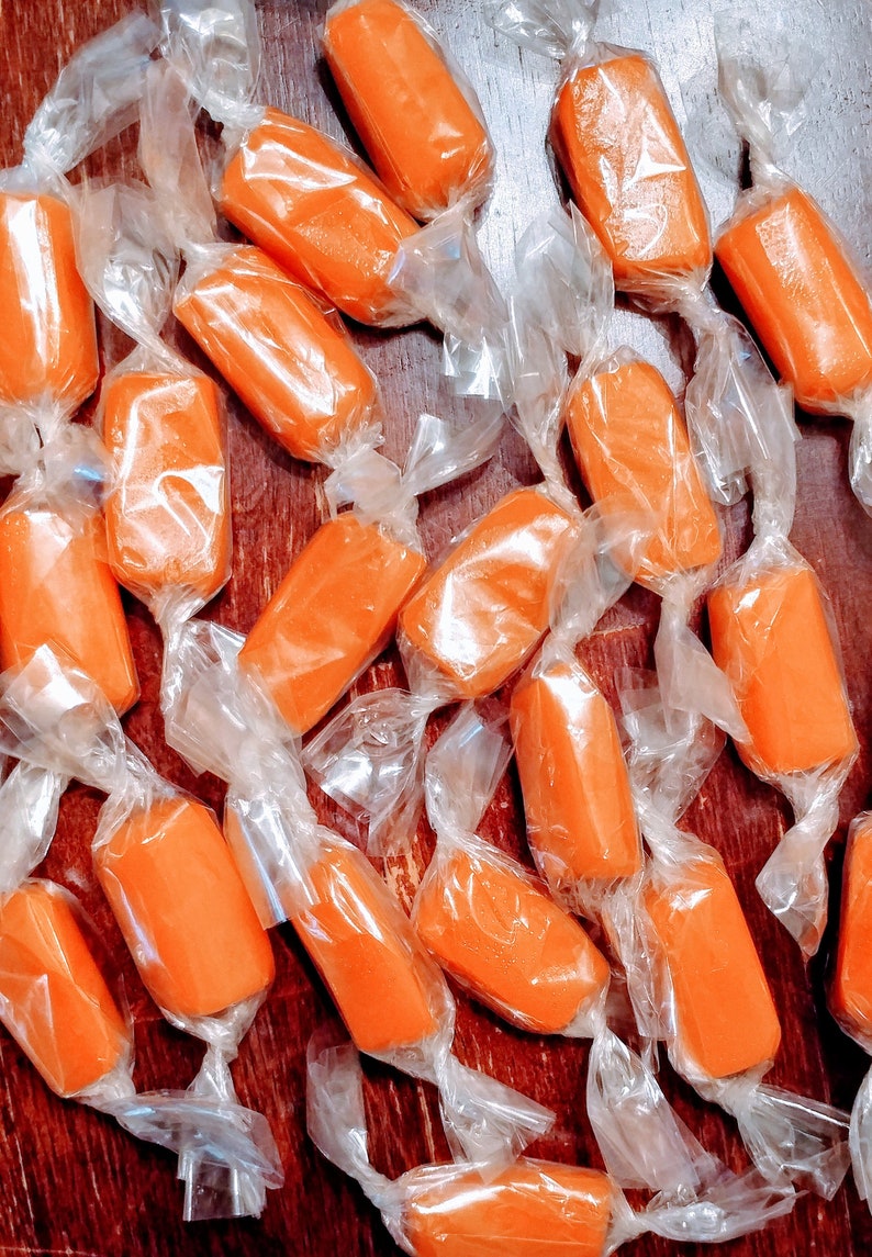 ORANGE CARAMELS Homemade Caramel Candy Etsy