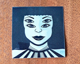 Sticker | All Eyes Are On Her | Surreal sticker design