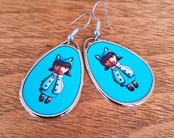 Earrings | Cat Gurrl IMANI | Blue
