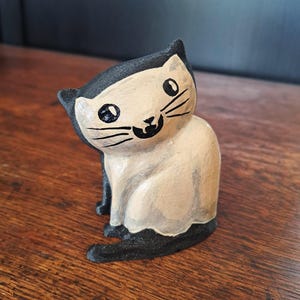 Halloween Cat Doll | Ghost Cat | 3D Printed, Hand Painted, Made to order