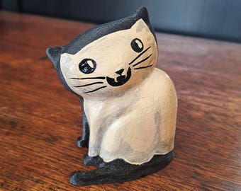 Halloween Cat Doll | Ghost Cat | 3D Printed, Hand Painted, Made to order