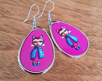 Earrings | Cat Gurrl CATARINA | Pink