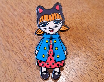 Cat Gurrl KEIRA: Enamel Pin