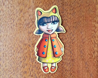 Sticker | Cat Gurrl MATILDE  | Yellow