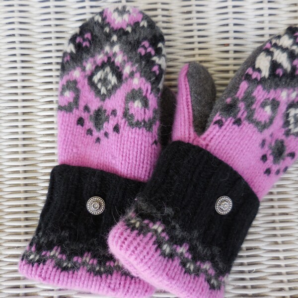Felted wool mittens, sweater mittens,made in Michigan mittens, mittens, gloves, winter mittens,winter accessories,gift for her, winter gift