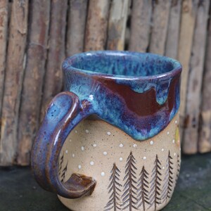 Mountain Lover's Mug Rustic Handmade Stoneware Mug image 6