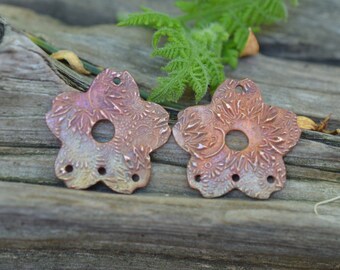 Sunflowers-  Handmade Copper Components