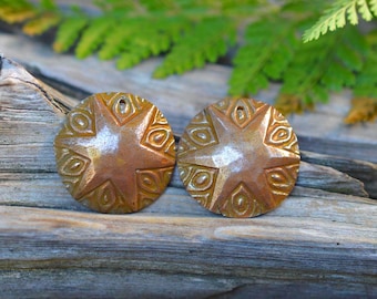 Western Stars-  Handmade White Iron Charms