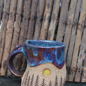 Mountain Lover's Mug Rustic Handmade Stoneware Mug image 10