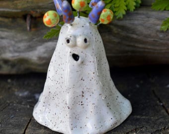 Silly Ghosts- Assorted Handmade Stoneware Ghost Figurines