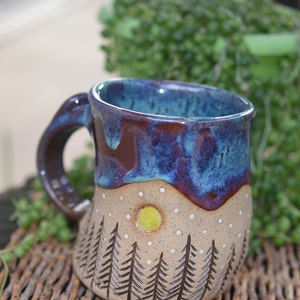 Mountain Lover's Mug Rustic Handmade Stoneware Mug image 7