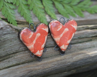 Year of the Dragon - Handmade Porcelain Bead Connectors