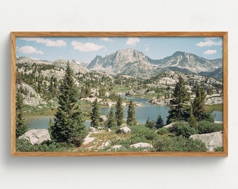 Samsung Frame TV Art Wyoming Mountain Digital Download American West Western Wall Decor Beautiful Landscape Rocky Mountain Wyoming Photo