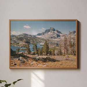 Western Mountain Art Home Decor California Landscape Nature Photography Film Print Eastern Sierra Mountain Wall Art Thousand Island Lake