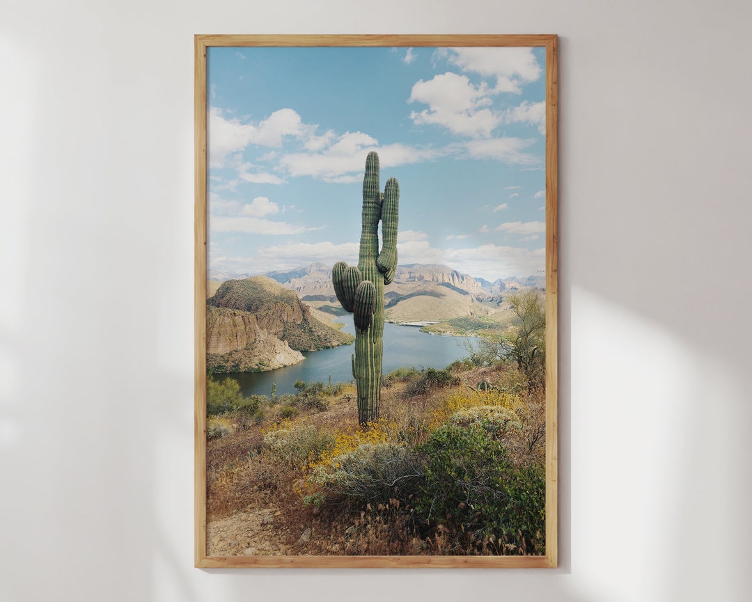 Saguaro Cactus Wall Art Western Decor Southwest Americana - Etsy