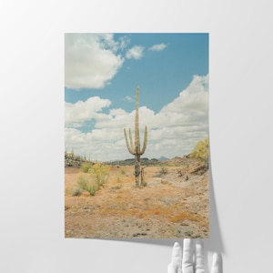 Arizona Nature Photography Desert Wall Art Saguaro Cactus Print Southwestern Landscape Mountain Scene Giclee Fine Art Print Premium Quality Cold Press Textured Matte Paper Home Office Wall Hanging Western Theme Display Interior Design