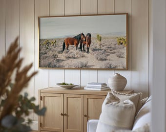 Samsung Frame TV Art Western Horse Digital Download Home Decor Wall Art Desert Southwest Decor Horse Photography Film Nevada Western Art
