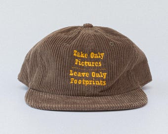 Take Only Pictures, Leave Only Footprints Class Cord Cap