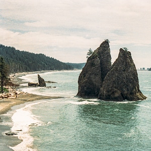 Pacific Northwest Sea Stacks, Washington Photography, PNW Art, Pacific Northwest Wall Art, Coastal Print, Film Photography, Ocean Home Decor image 10