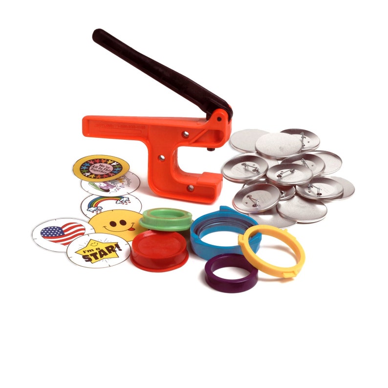 Button-Maker World/'s Lowest-Priced Button MakerButton Machine! 2 14 Starter Kit