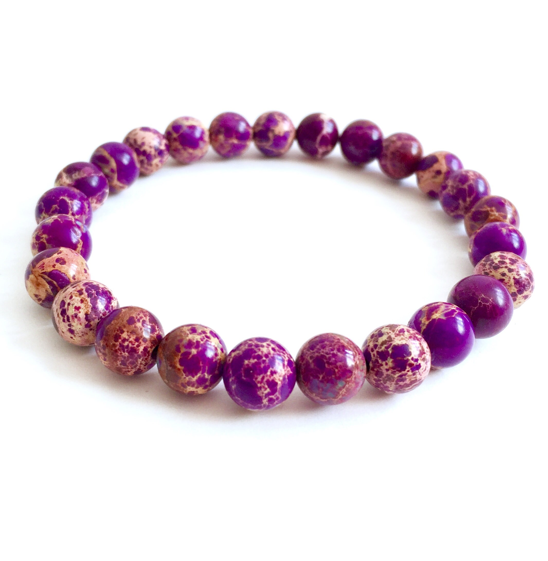 Blue Purple Ocean Sedimentos Empire Jasper Pulsera 68 Mm Blue Purple Ocean Sedimentos Empire Jasper Pulsera 68 Mm