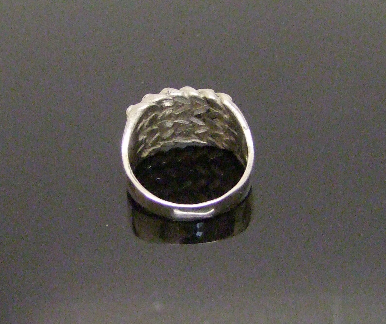Solid Hallmarked Silver Keeper Ring Size UK O 1/2 USA 7 1/2 Etsy