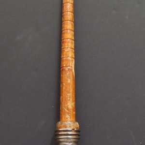 Antique wooden bathroom pull approx. 20 cm long cord length 120 cm