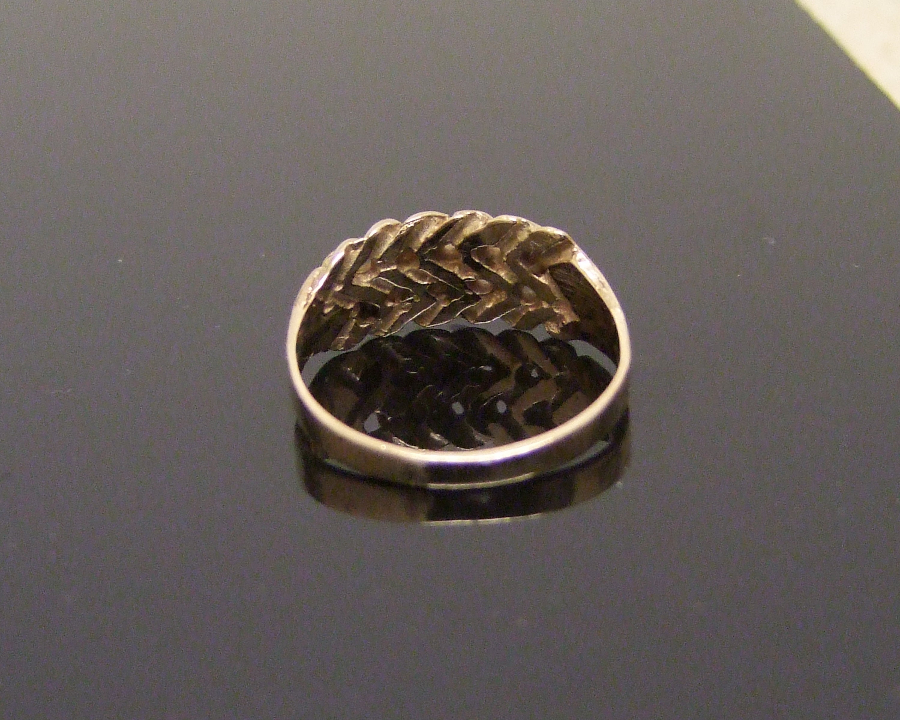 9 Carat solid hallmarked gold keeper ring UK N 1/2 USA 7 Etsy