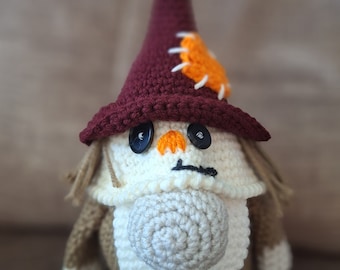 Handmade Scarecrow Gnome: Autumn Holiday Decor