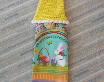 Easter/Spring Crochet Gnome Towel Holders for Kitchen/Bath