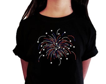 新品未開封 Treat Girl's rhinestone T-shirts Women's Short Sleeve Rhinestone T Shirts - Etsy