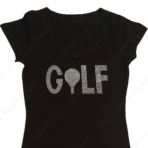 Ladies golf top shirts with bling