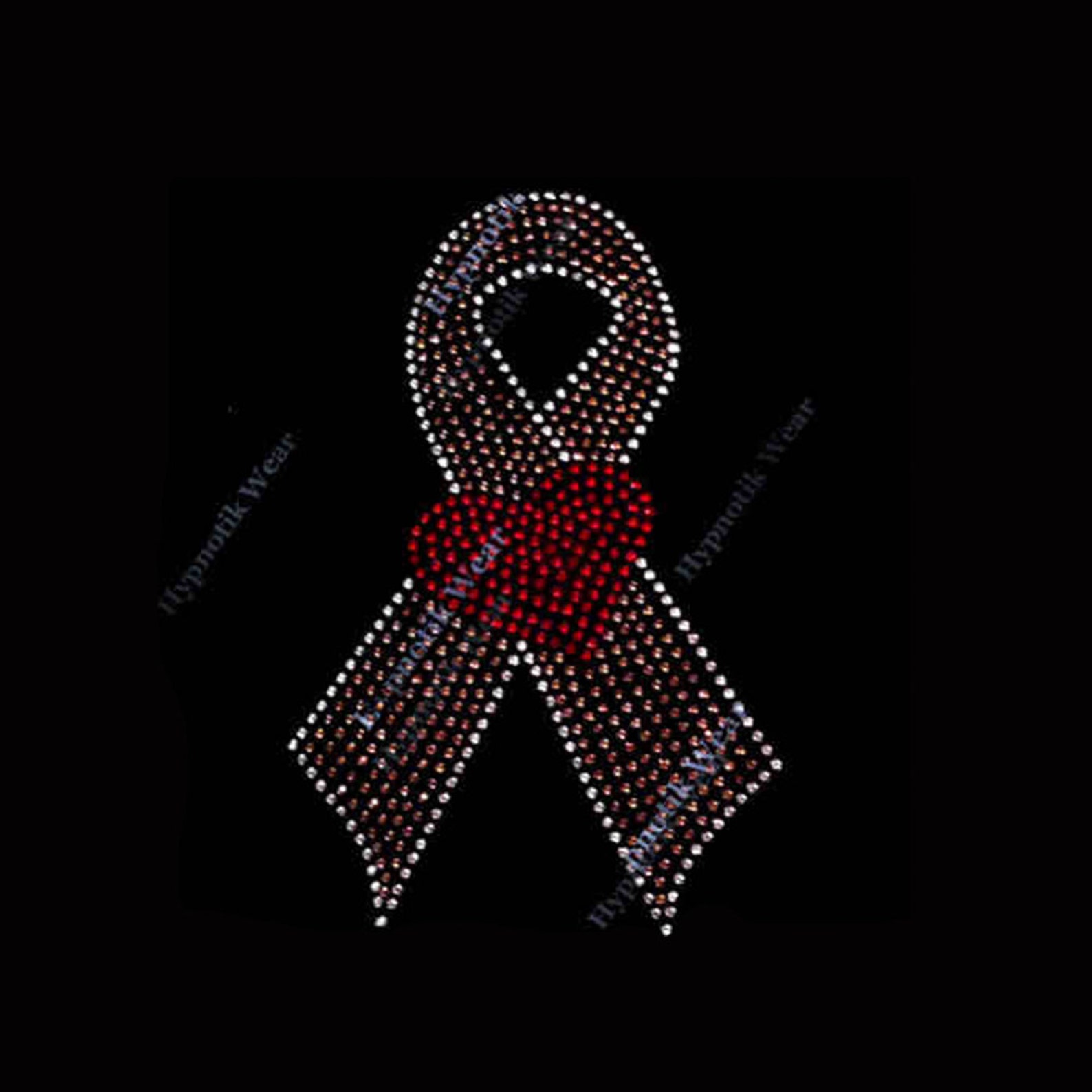 Cancer Ribbon Rhinestone Rhinestone Transfer