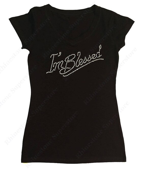 Women's Rhinestone Fitted Tigh Shirt 