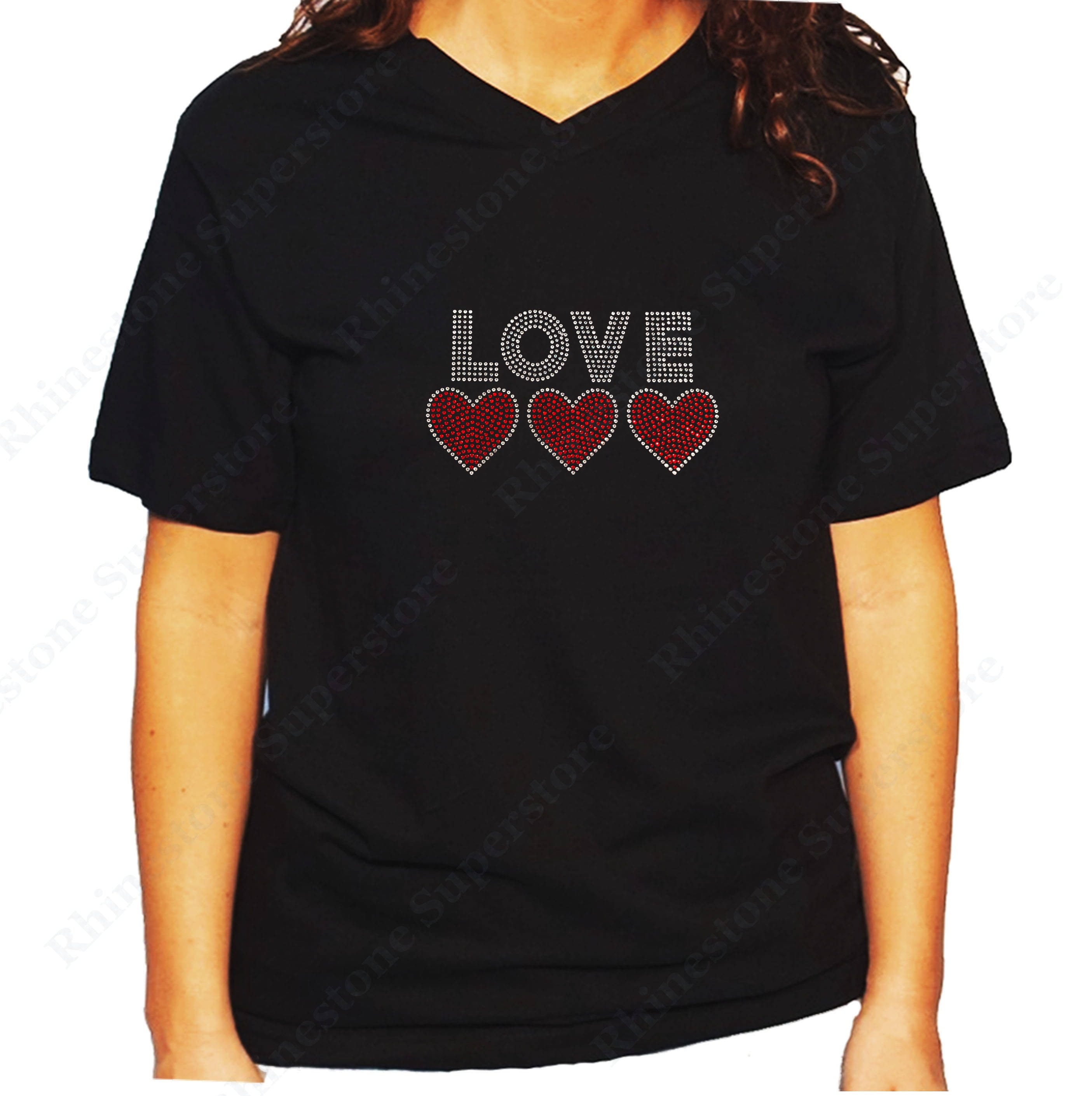 ♡She♡ Women's / Unisex Rhinestone T-shirt 