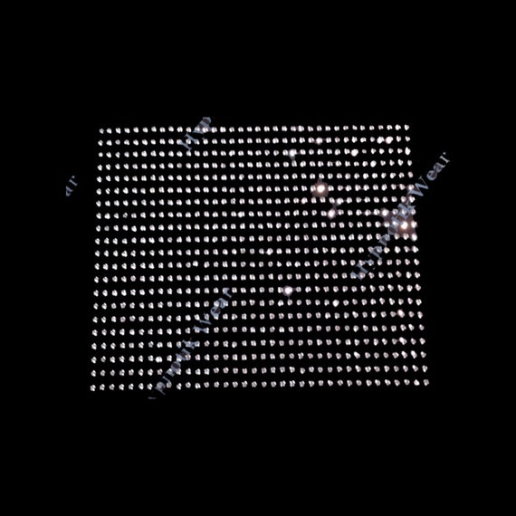 Rhinestone Transfer Rhinestone Sheet of 21 Rows 3MM Etsy