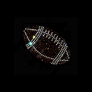 Rhinestone Transfer &quot; Football Ball &quot; Hotfix, Iron On, Bling, Team Mom