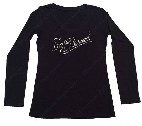 Women's Rhinestone Fitted Tigh Shirt 