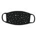 Rhinestone Embellished BLACK Face Mask, Face Cover, 100% Cotton 2 PLY, Scattered Design, Choose Rhinestone Color 