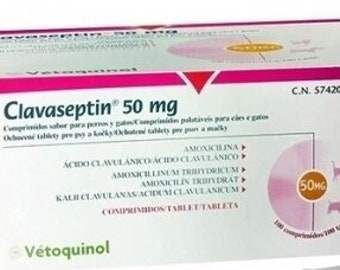 100  capsules Clavaseptin 50 mg capsules 100 units pack each for cats and dogs