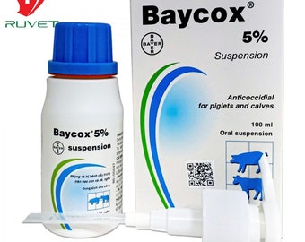 Baycox 2.5% 2x100ml Bayer Liverkusen Germany sold by Virginia Animal  scientist  exp 05/2025