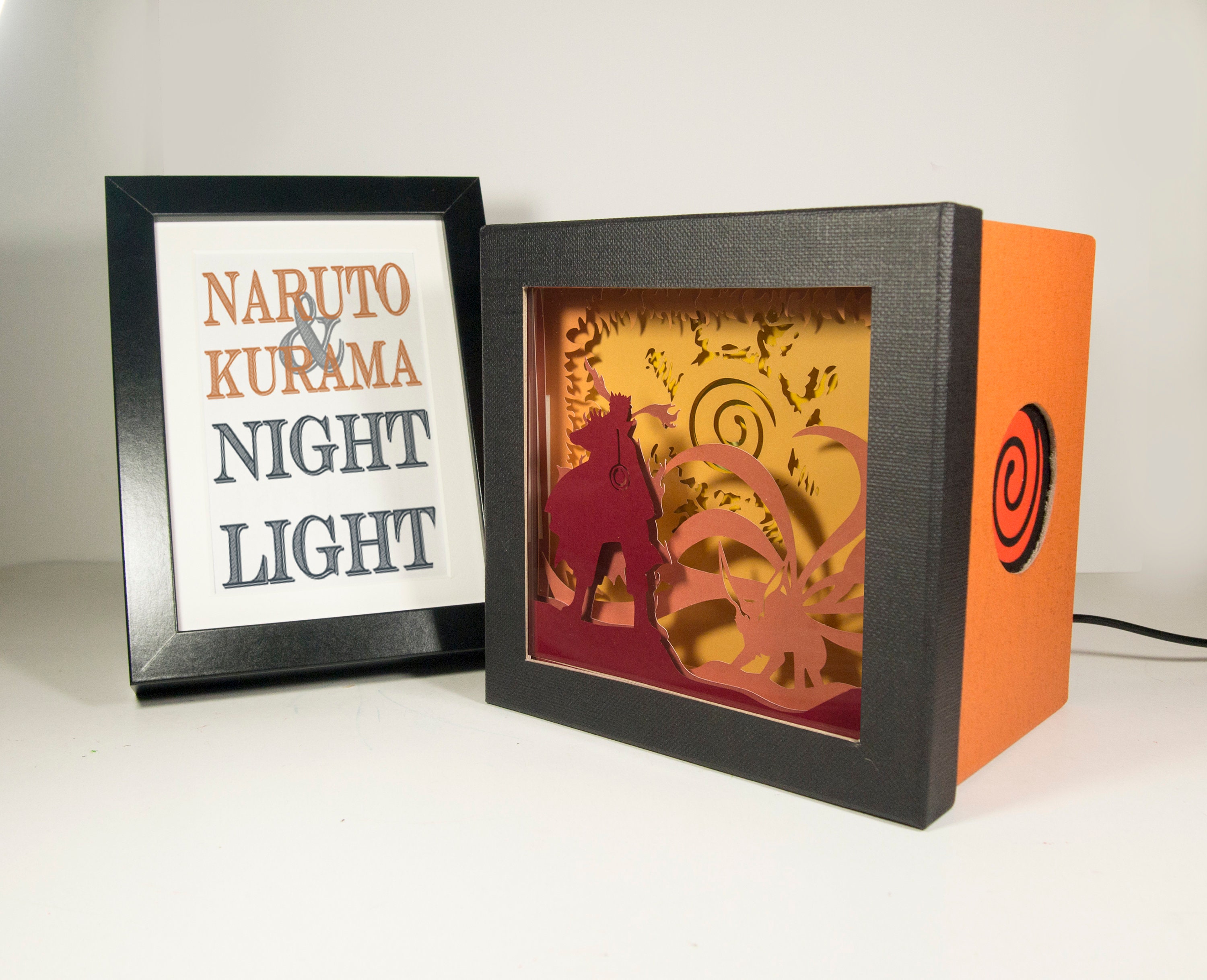 Naruto shadow box with light Special night light unique Etsy